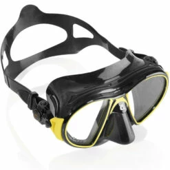 Masque AIR DARK CRESSI -La Palanquee Soldes Magasin masque air dark jaune 1