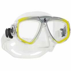 Masque ZOOM EVO SCUBAPRO -La Palanquee Soldes Magasin masque zoom evo transparent jaune 2