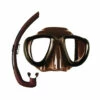 Masque TANA Marron MARES + Tuba DUAL MARES -La Palanquee Soldes Magasin masque tana marron mares tuba dual mares