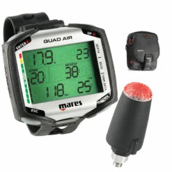 Ordinateur QUAD AIR MARES Noir + Sonde + Diver Bag