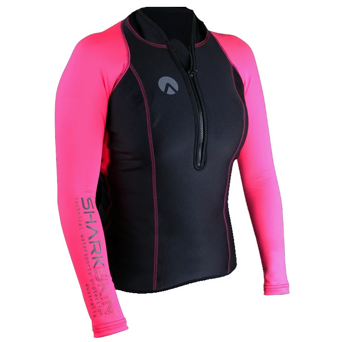 Lycra PERFORMANCE SHARKSKIN Manches Longues Rose Dame 3 Lycra PERFORMANCE SHARKSKIN Manches Longues Rose Dame