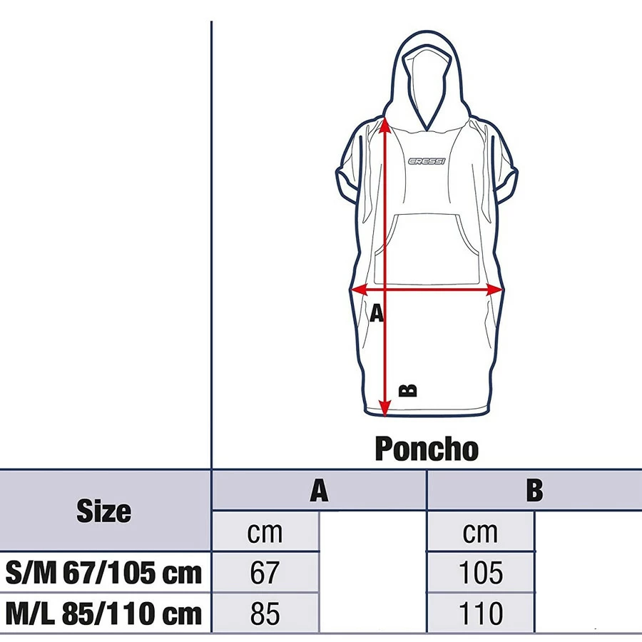 Poncho CRESSI Noir 4 Poncho CRESSI Noir – Image 2