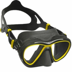 Masque QUANTUM CRESSI -La Palanquee Soldes Magasin quantum noir jaune 2