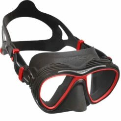 Masque QUANTUM CRESSI -La Palanquee Soldes Magasin quantum noir rouge 2