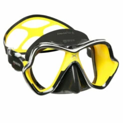 Masque X-VISION CHROME ULTRA LIQUID SKIN MARES -La Palanquee Soldes Magasin x vision chrome noir jaune 1